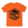 Narancs Minecraft férfi rövid ujjú póló - Overworld