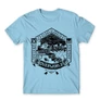 Világoskék Minecraft férfi rövid ujjú póló - Overworld