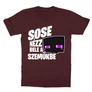 Bordó Minecraft gyerek rövid ujjú póló - Sose nézz bele a szemükbe – Enderman