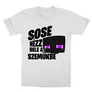 Fehér Minecraft gyerek rövid ujjú póló - Sose nézz bele a szemükbe – Enderman