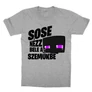 Sportszürke Minecraft gyerek rövid ujjú póló - Sose nézz bele a szemükbe – Enderman