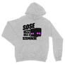 Sportszürke Minecraft unisex kapucnis pulóver - Sose nézz bele a szemükbe – Enderman