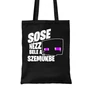 Fekete Minecraft vászontáska - Sose nézz bele a szemükbe - Enderman