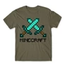 Cink Minecraft férfi rövid ujjú póló - Swords