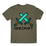Kép 6/25 - Cink Minecraft férfi rövid ujjú póló - Swords