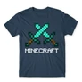 Denim Minecraft férfi rövid ujjú póló - Swords