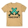 Homok Minecraft férfi rövid ujjú póló - Swords