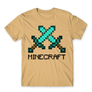 Kép 10/25 - Homok Minecraft férfi rövid ujjú póló - Swords