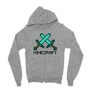 Sportszürke Minecraft zipzáros pulóver - Swords
