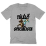 Sportszürke Minecraft férfi V-nyakú póló - Túlélő specialista