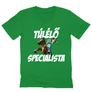 Zöld Minecraft férfi V-nyakú póló - Túlélő specialista