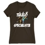 Barna Minecraft női rövid ujjú póló - Túlélő specialista