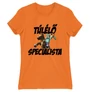 Narancs Minecraft női rövid ujjú póló - Túlélő specialista