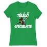 Zöld Minecraft női rövid ujjú póló - Túlélő specialista