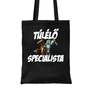 Fekete Minecraft vászontáska - Túlélő specialista