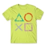 Almazöld PlayStation - férfi rövid ujjú póló - Symbols