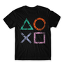 Kép 10/25 - Fekete PlayStation - férfi rövid ujjú póló - Symbols