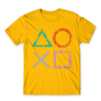 Kép 15/25 - Sárga PlayStation - férfi rövid ujjú póló - Symbols