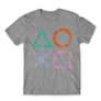 Sportszürke PlayStation - férfi rövid ujjú póló - Symbols