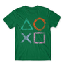 Kép 24/25 - Zöld PlayStation - férfi rövid ujjú póló - Symbols