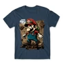 Denim Super Mario férfi rövid ujjú póló - Grunge