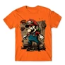 Narancs Super Mario férfi rövid ujjú póló - Grunge