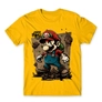 Kép 15/24 - Sárga Super Mario férfi rövid ujjú póló - Grunge