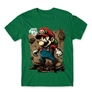Kép 24/24 - Zöld Super Mario férfi rövid ujjú póló - Grunge
