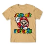 Homok Super Mario férfi rövid ujjú póló - Herceg