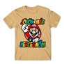 Kép 10/24 - Homok Super Mario férfi rövid ujjú póló - Herceg