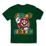 Sötétzöld Super Mario férfi rövid ujjú póló - Herceg