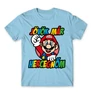 Világoskék Super Mario férfi rövid ujjú póló - Herceg