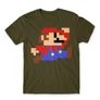 Khaki Super Mario férfi rövid ujjú póló - Jump
