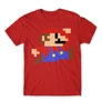 Piros Super Mario férfi rövid ujjú póló - Jump