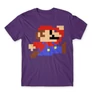 Sötétlila Super Mario férfi rövid ujjú póló - Jump