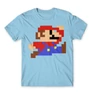Világoskék Super Mario férfi rövid ujjú póló - Jump