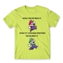 Almazöld Super Mario férfi rövid ujjú póló - Remember