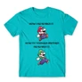Atollkék Super Mario férfi rövid ujjú póló - Remember