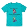 Kép 4/24 - Atollkék Super Mario férfi rövid ujjú póló - Remember