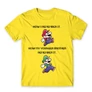 Citromsárga Super Mario férfi rövid ujjú póló - Remember