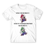 Kép 9/24 - Fehér Super Mario férfi rövid ujjú póló - Remember