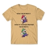 Kép 11/24 - Homok Super Mario férfi rövid ujjú póló - Remember