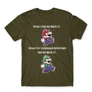 Khaki Super Mario férfi rövid ujjú póló - Remember