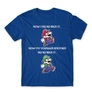 Kép 13/24 - Királykék Super Mario férfi rövid ujjú póló - Remember