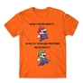 Narancs Super Mario férfi rövid ujjú póló - Remember