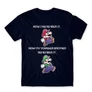 Sötétkék Super Mario férfi rövid ujjú póló - Remember