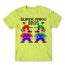 Almazöld Super Mario férfi rövid ujjú póló - Super Mario Bros