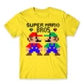 Citromsárga Super Mario férfi rövid ujjú póló - Super Mario Bros