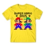 Kép 7/24 - Citromsárga Super Mario férfi rövid ujjú póló - Super Mario Bros