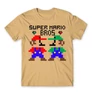 Homok Super Mario férfi rövid ujjú póló - Super Mario Bros